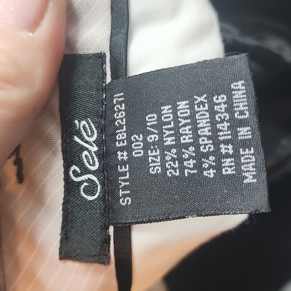 Sele black flare dress pants - Picture 3 of 3